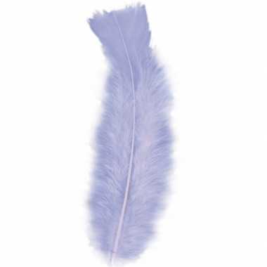 150x paarse veren/sierveertjes decoratie/hobbymateriaal